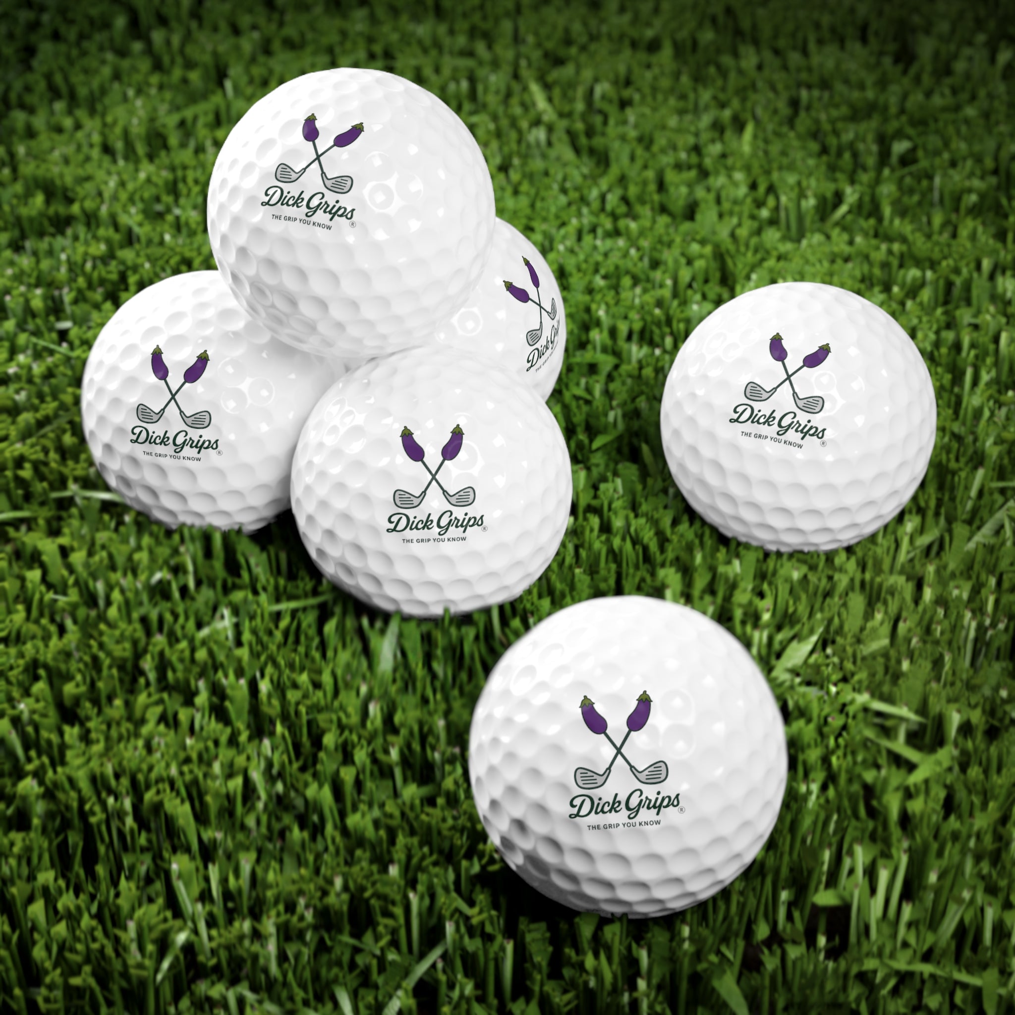 Dick Grips golf balls, 6 count